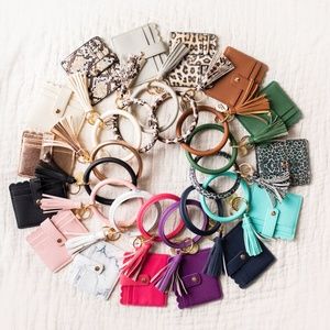 Wallet Bangle Keychain Wristlet